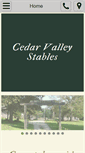 Mobile Screenshot of cedarvalleystables.net